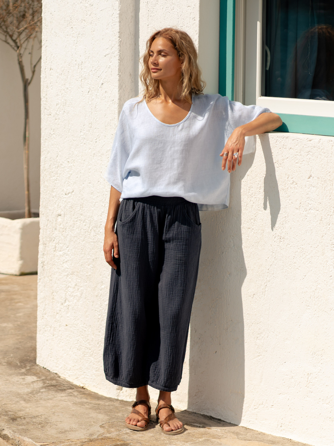 Sadhu Cotton Pants Charcoal