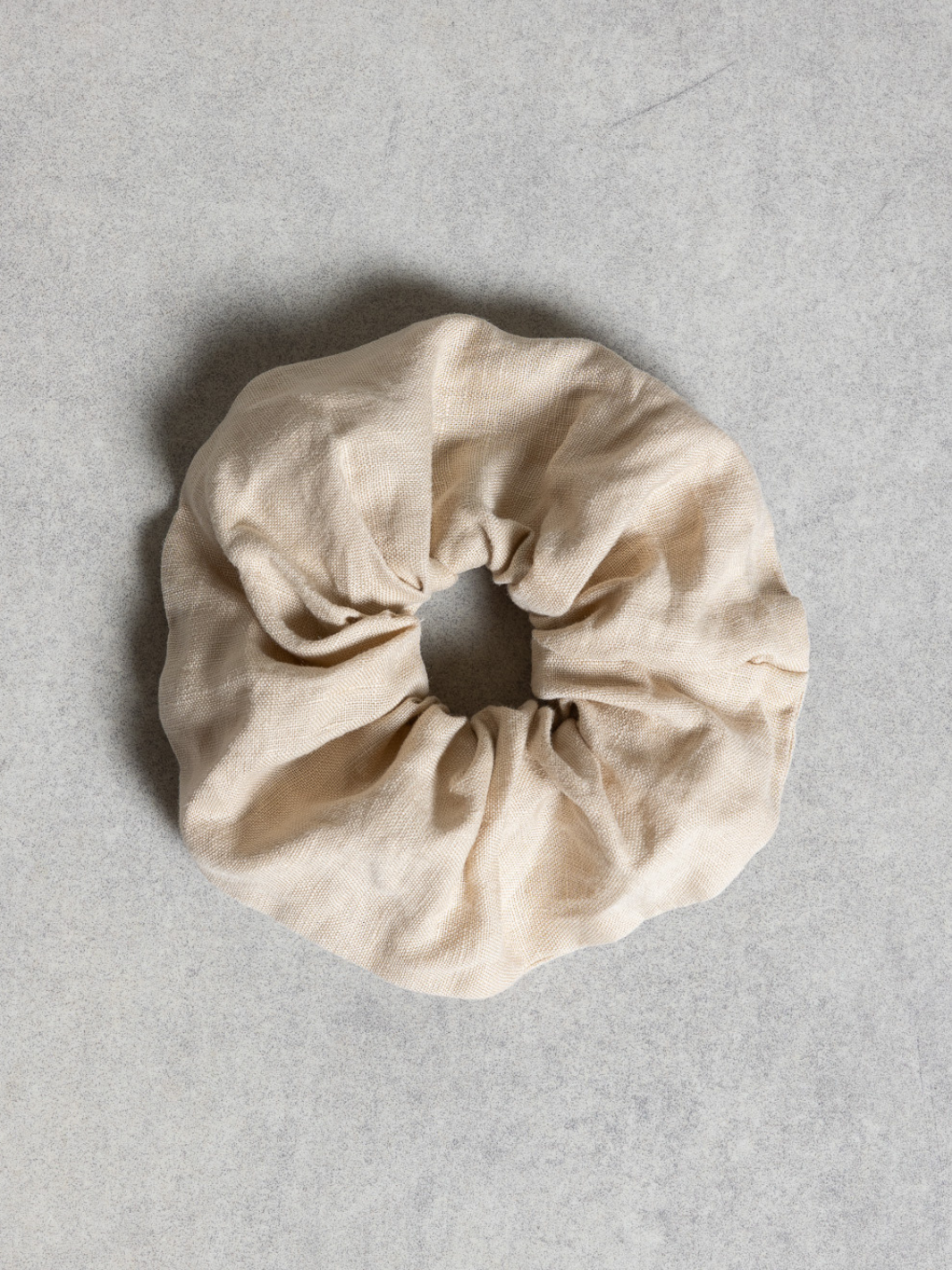 Jumbo Linen Scrunchie Oat