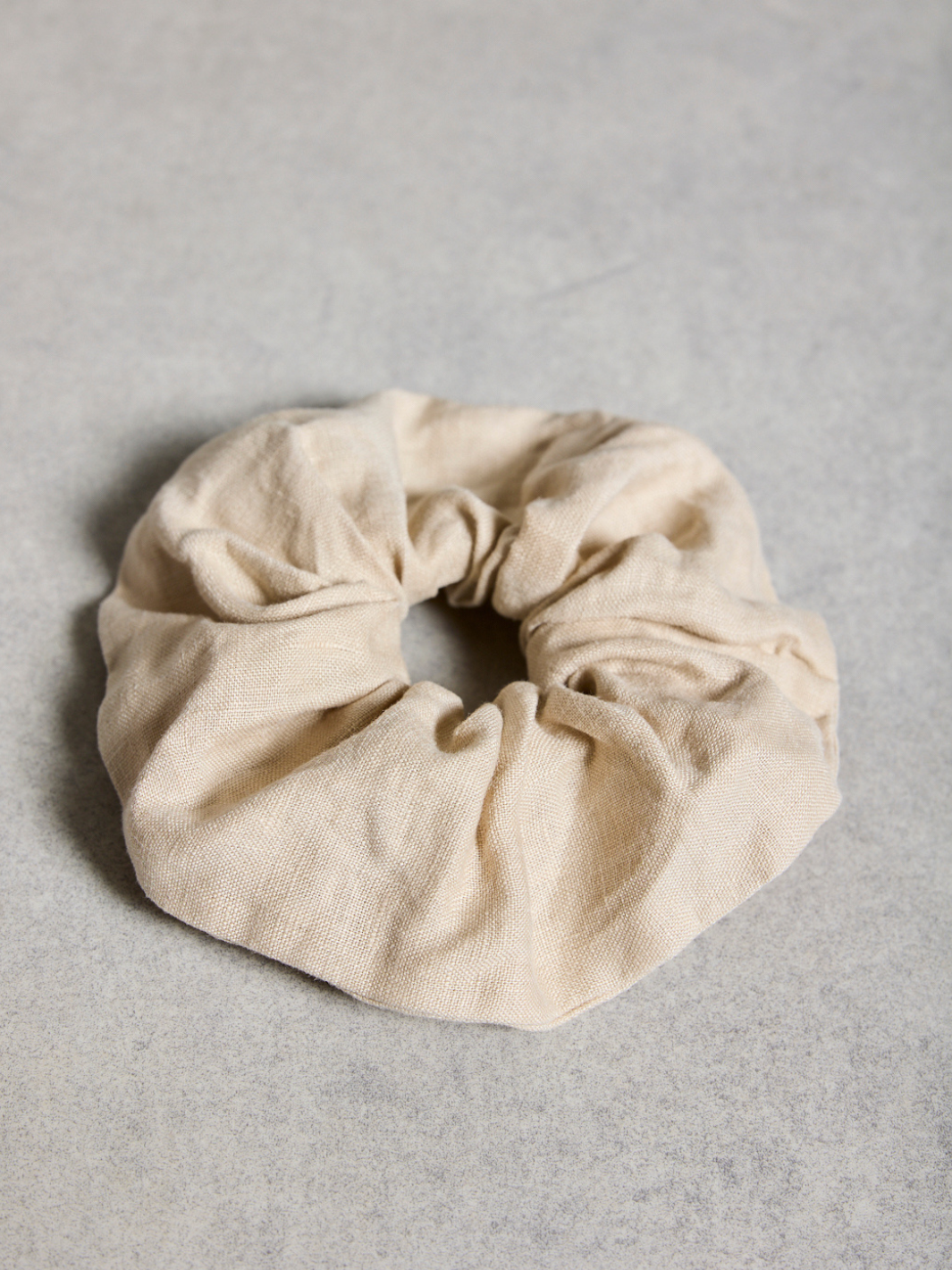 Jumbo Linen Scrunchie Oat