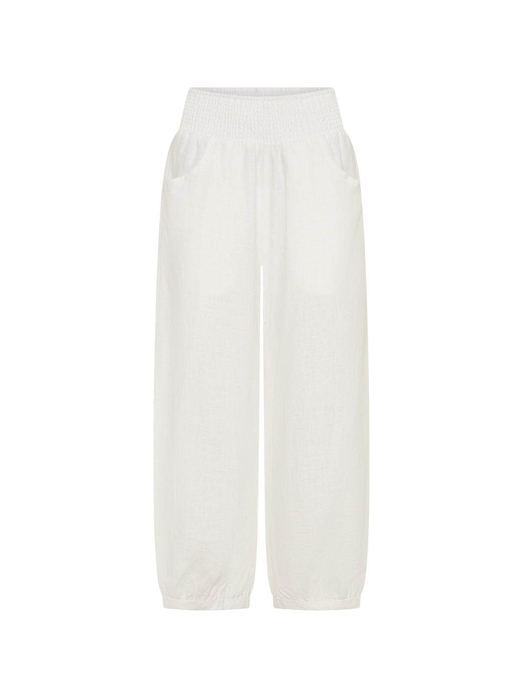 Sadhu French Linen Pants White