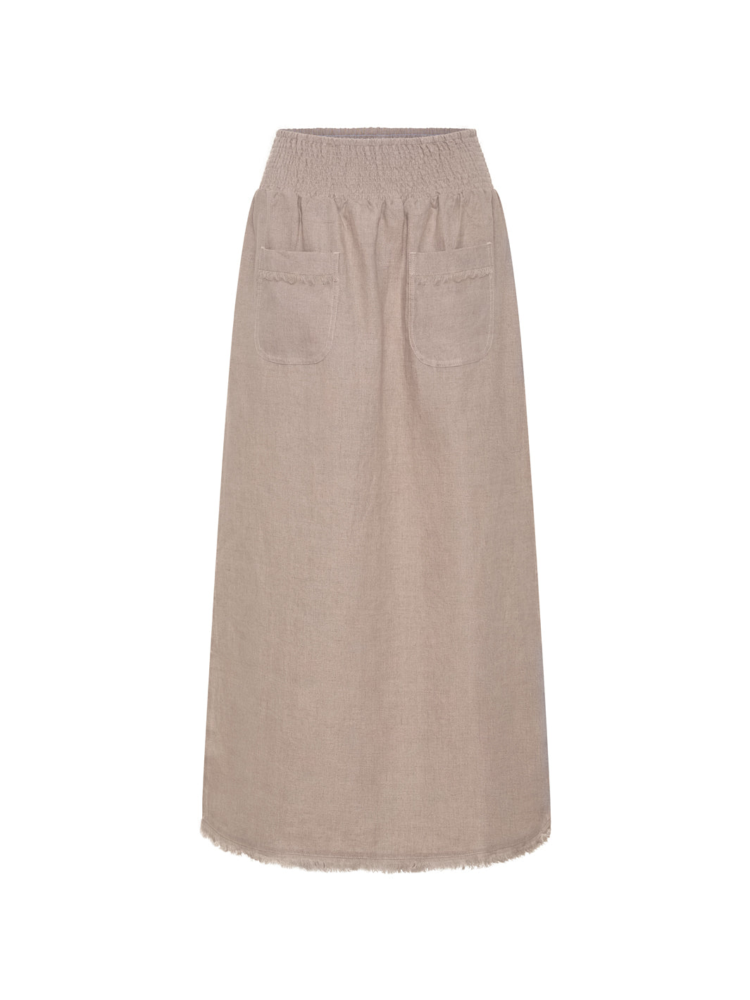 Aurora French Linen Skirt Flax