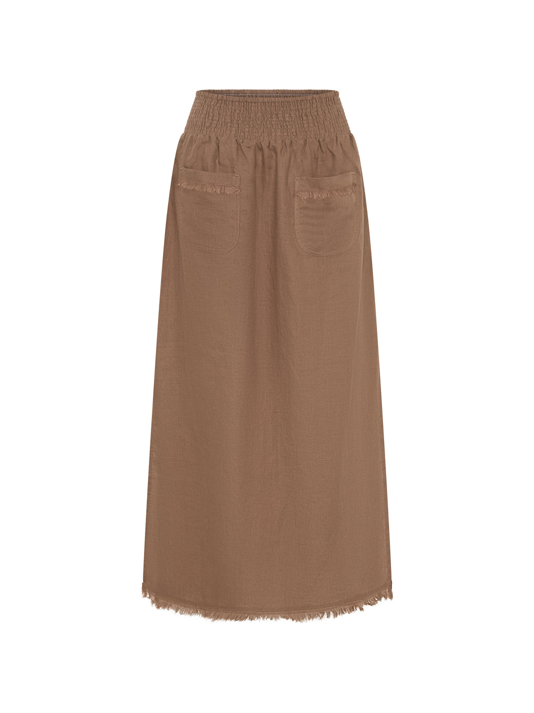 Aurora French Linen Skirt Cinnamon