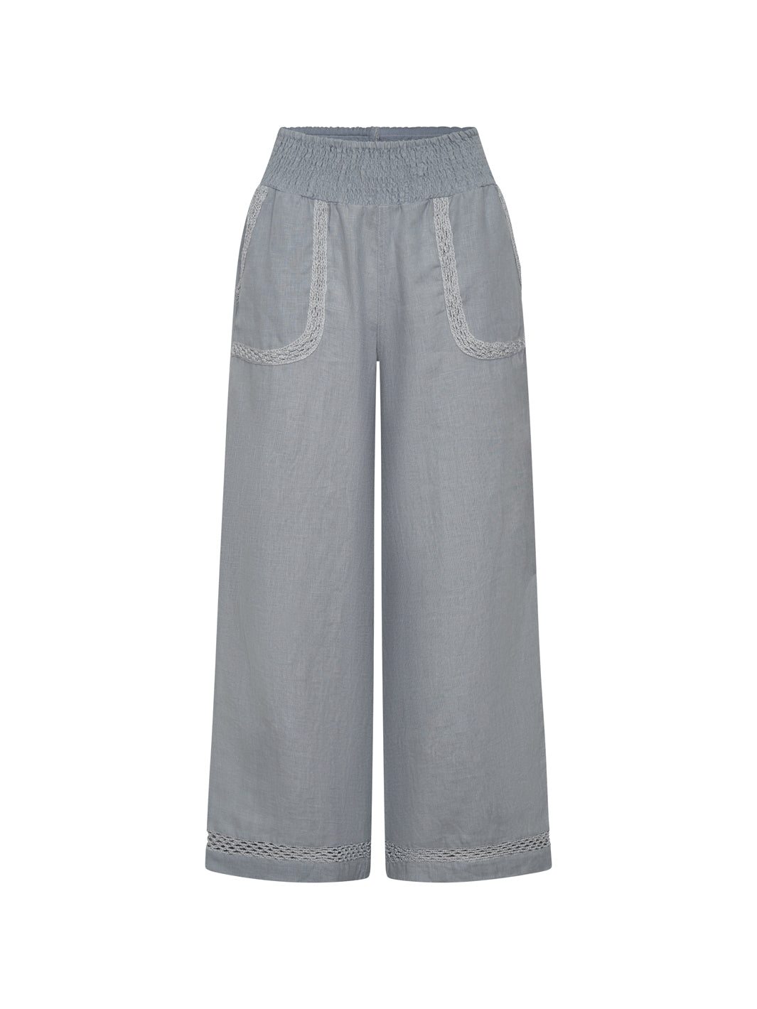 Cebu Linen Pants Slate Blue