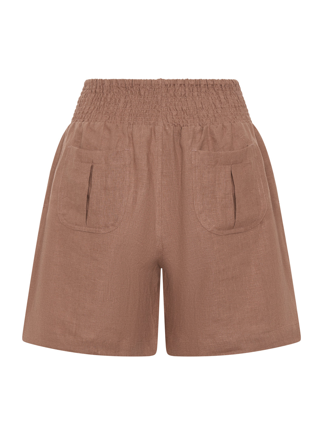 Mae French Linen Shorts Desert Sand
