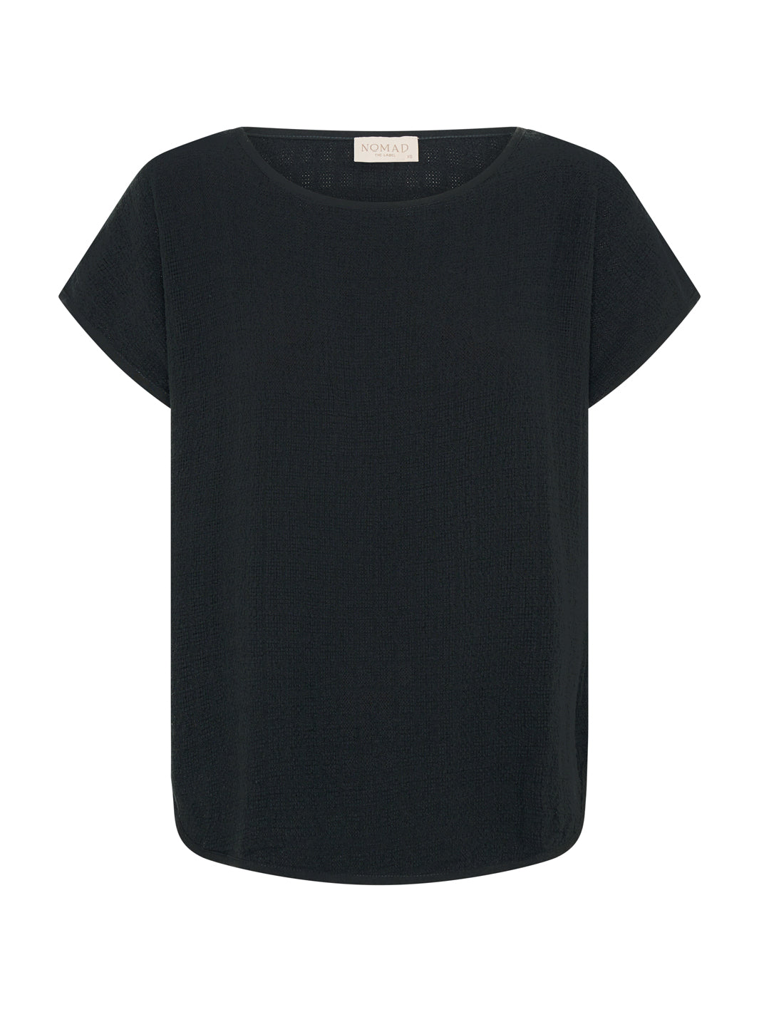 Casa Linen Blend Top Charcoal