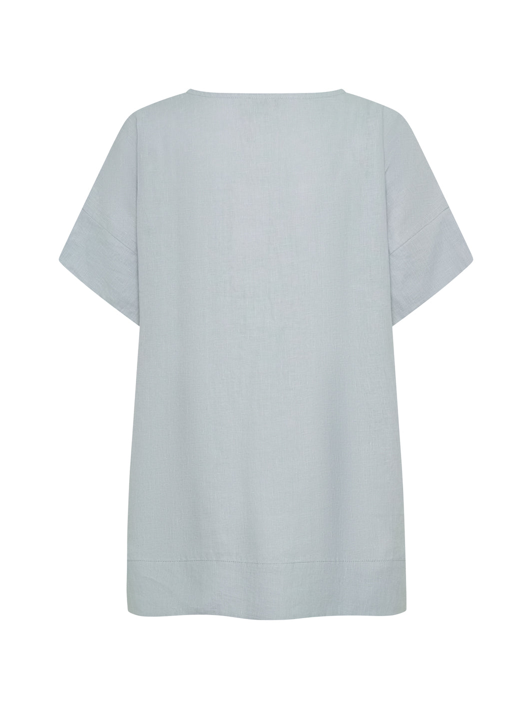 Costa French Linen and Cotton Top Slate Blue