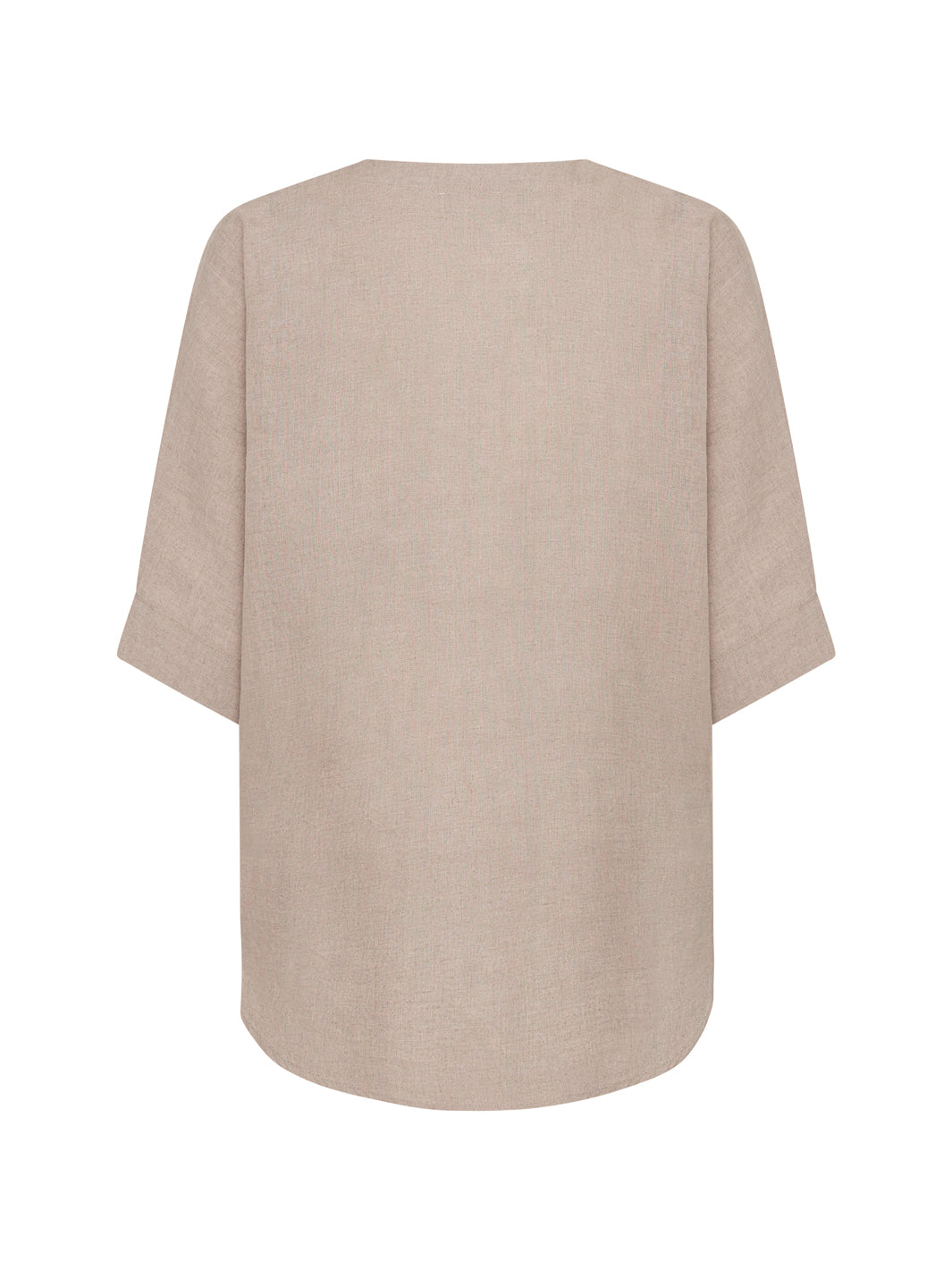 Dune French Linen Shirt Almond