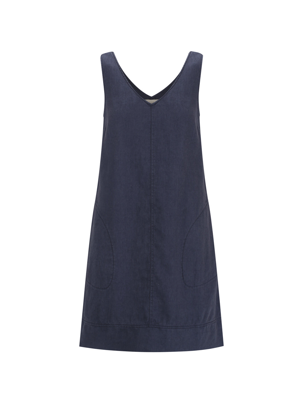 Beachcomber French Linen Dress Navy