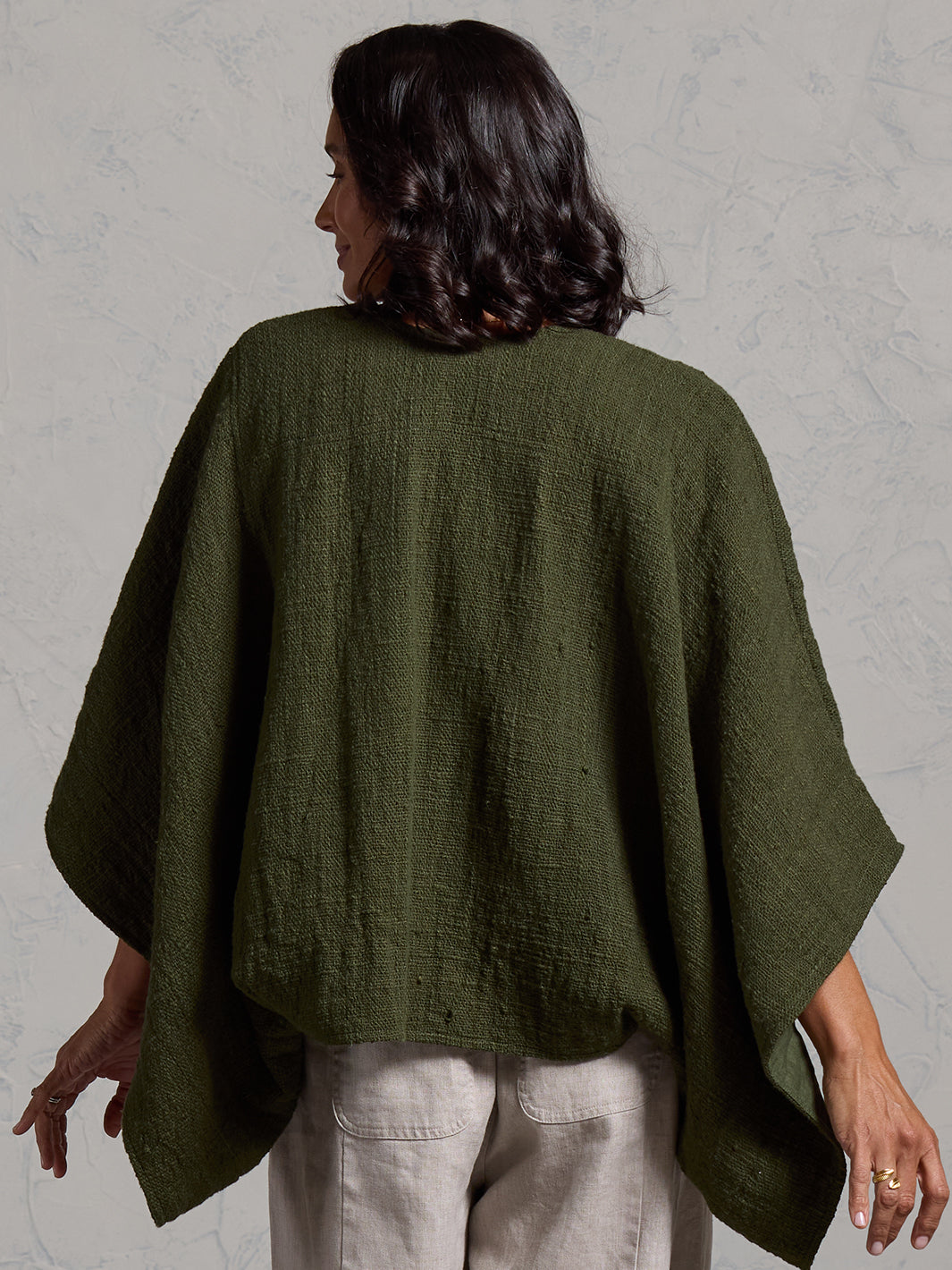 Bloom Cotton Shrug Olive