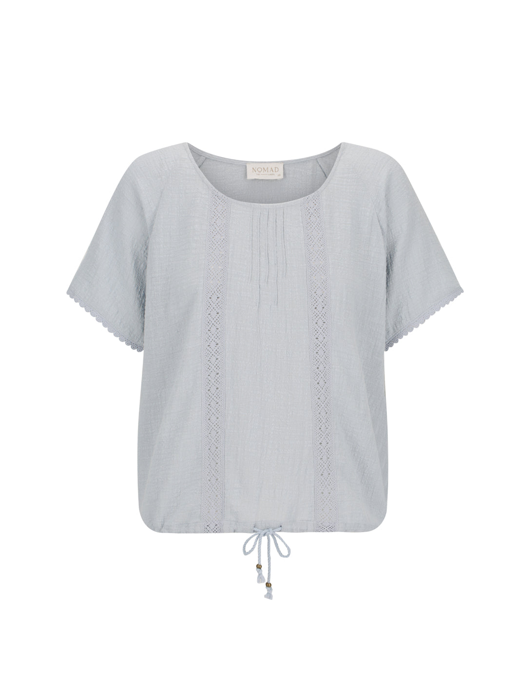 Daisy Organic Cotton Blouse Slate Blue