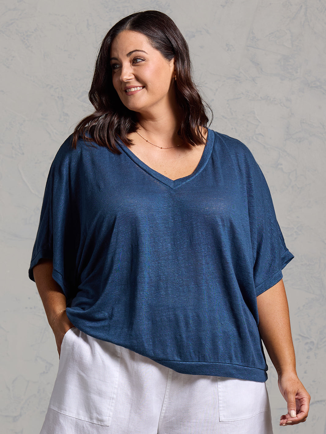 Iris Jersey T-Shirt Navy