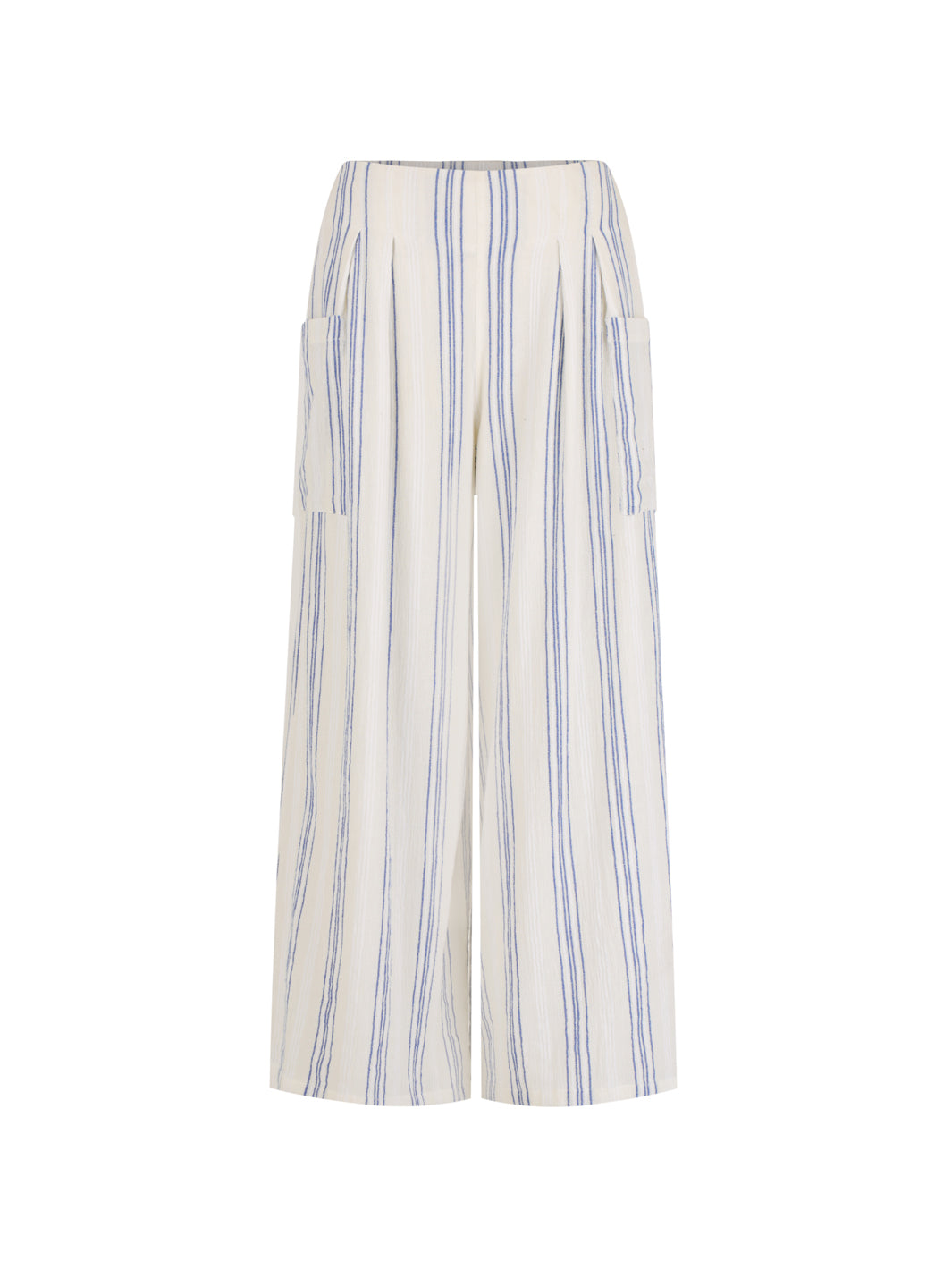 Milos Cotton Pants Azure Stripe