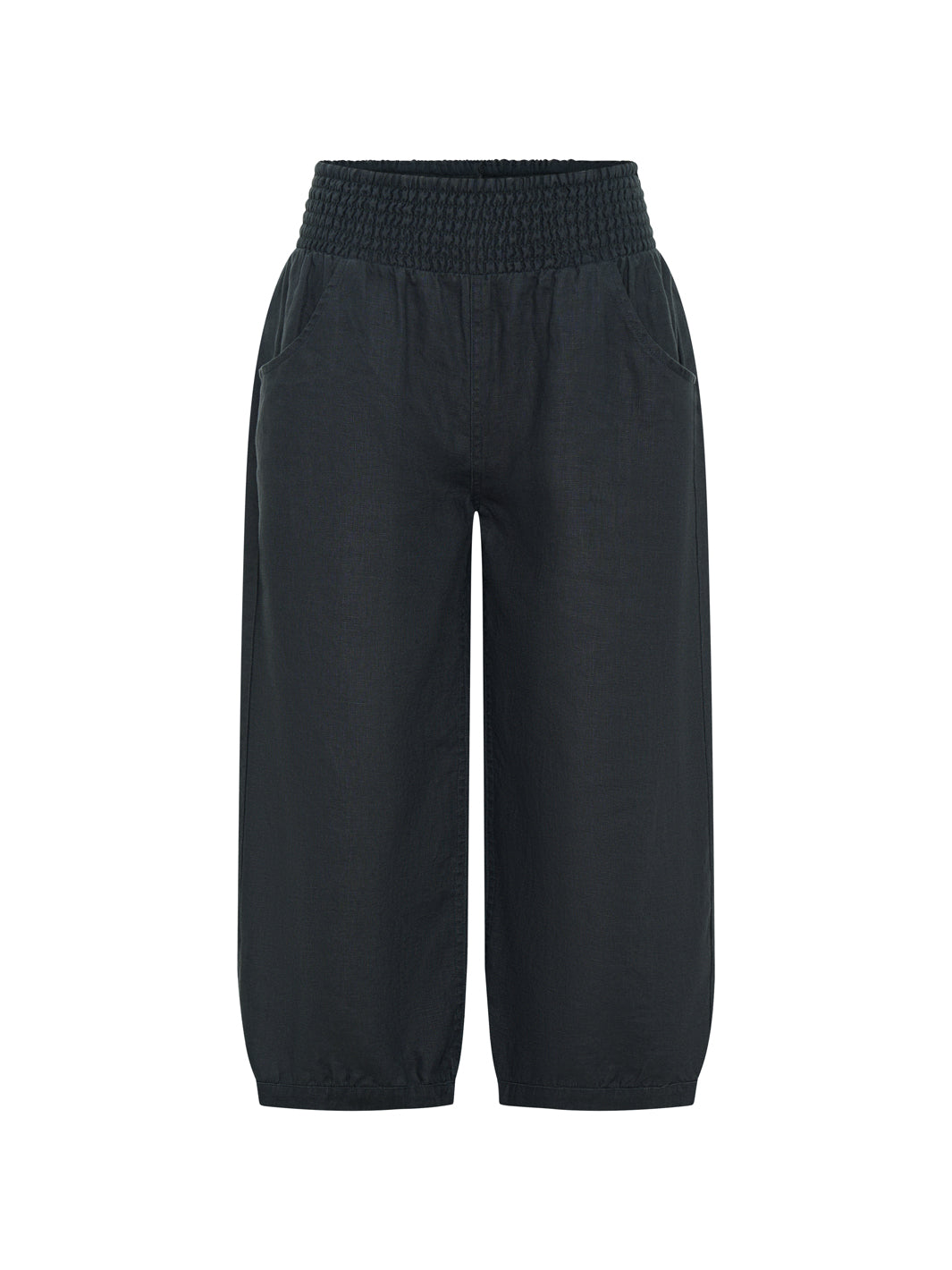 Black pants on a white background