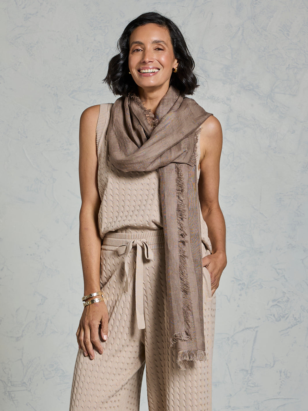 Kiama Linen Scarf Elm