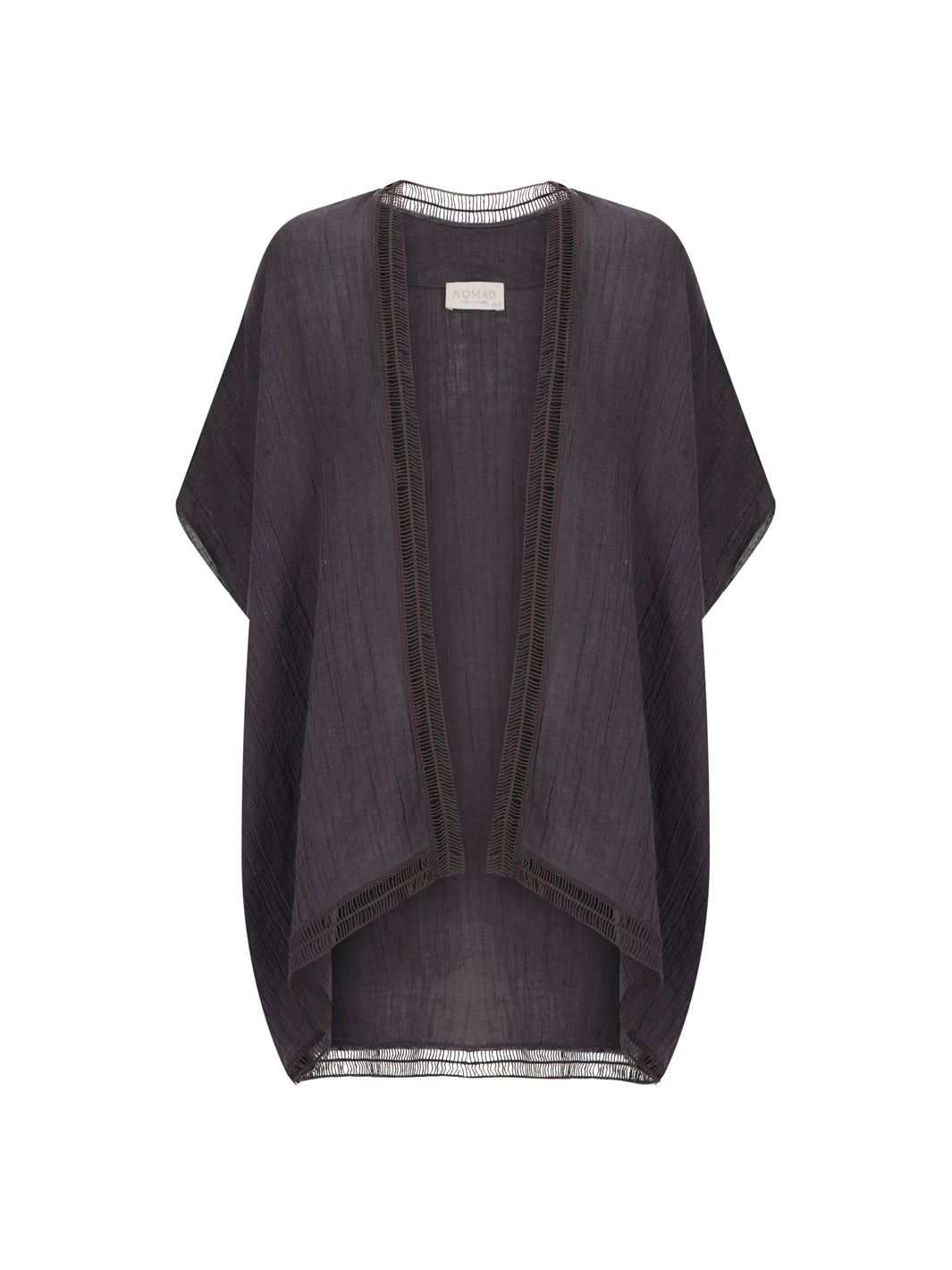 Rhea Linen Kimono Charcoal