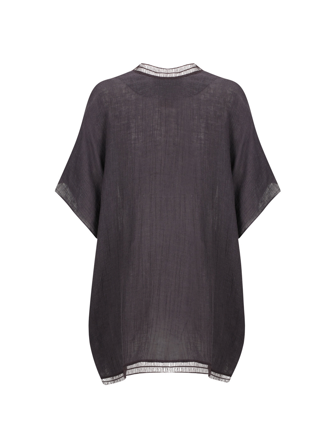 Rhea Linen Kimono Charcoal