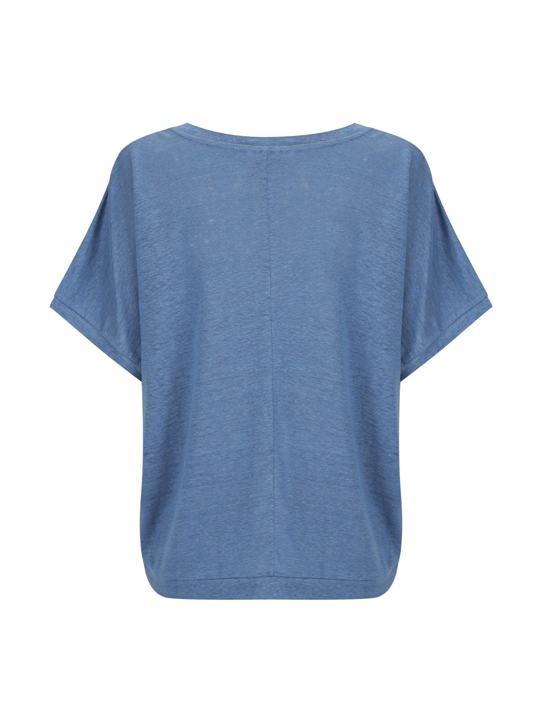 Blue top on a white background