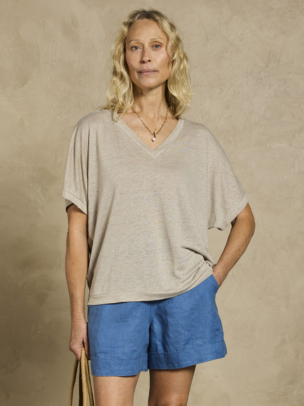 Iris Jersey TShirt Rustic Taupe