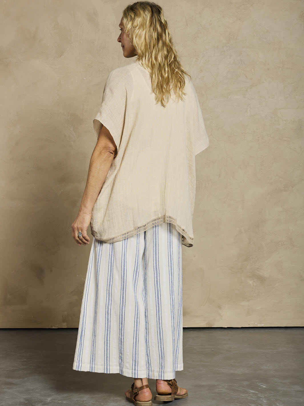 Rhea Linen Kimono Stone