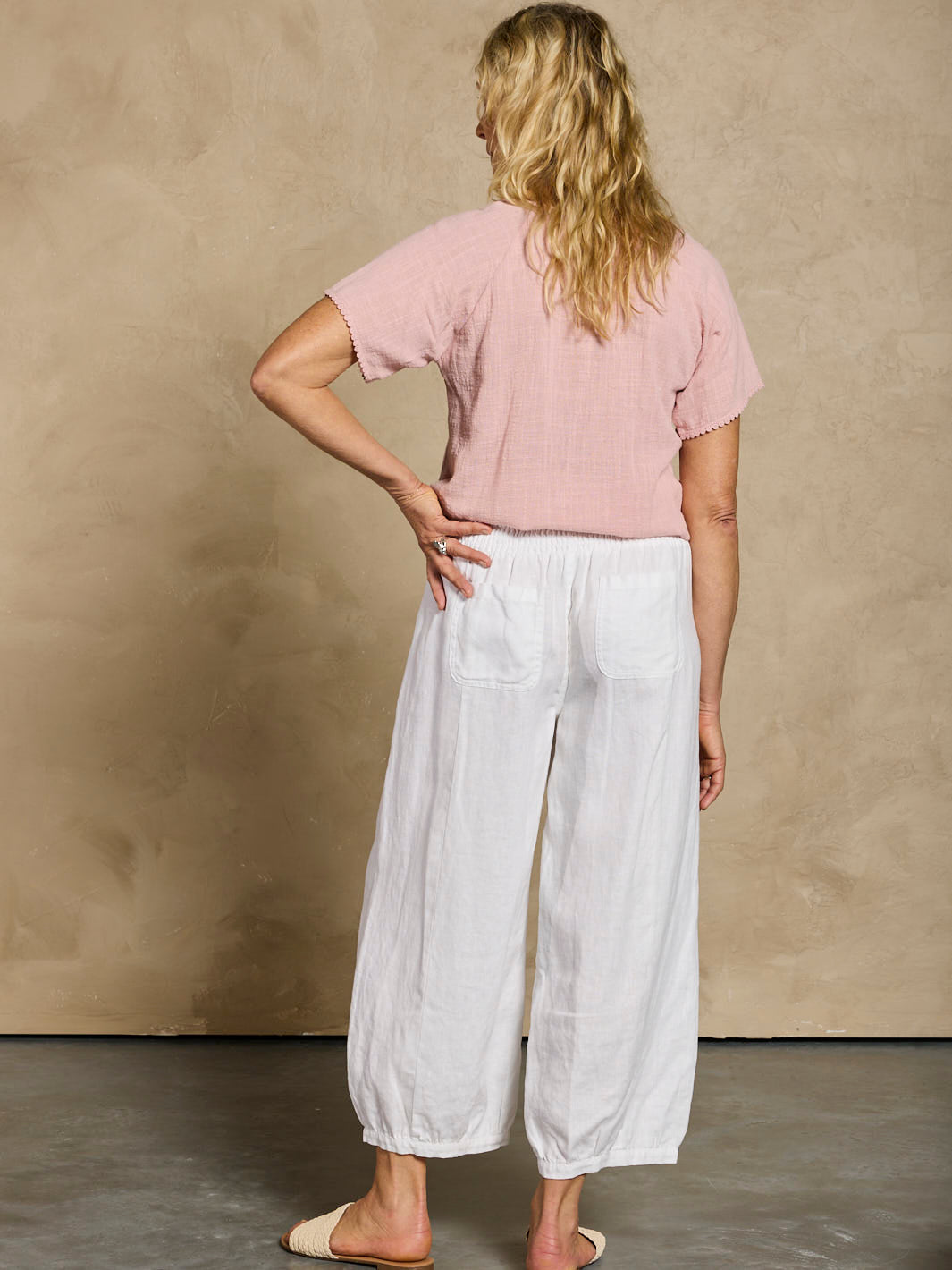 Daisy Organic Cotton Blouse Dusty Pink