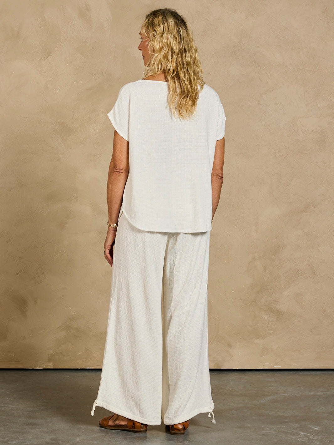 Casa Linen Blend Top Coconut