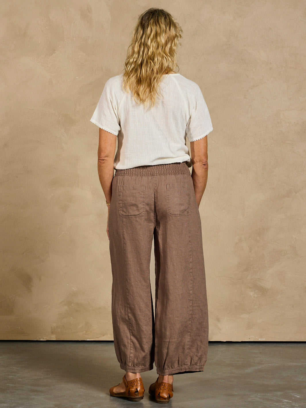 Sadhu French Linen Pants Cinnamon