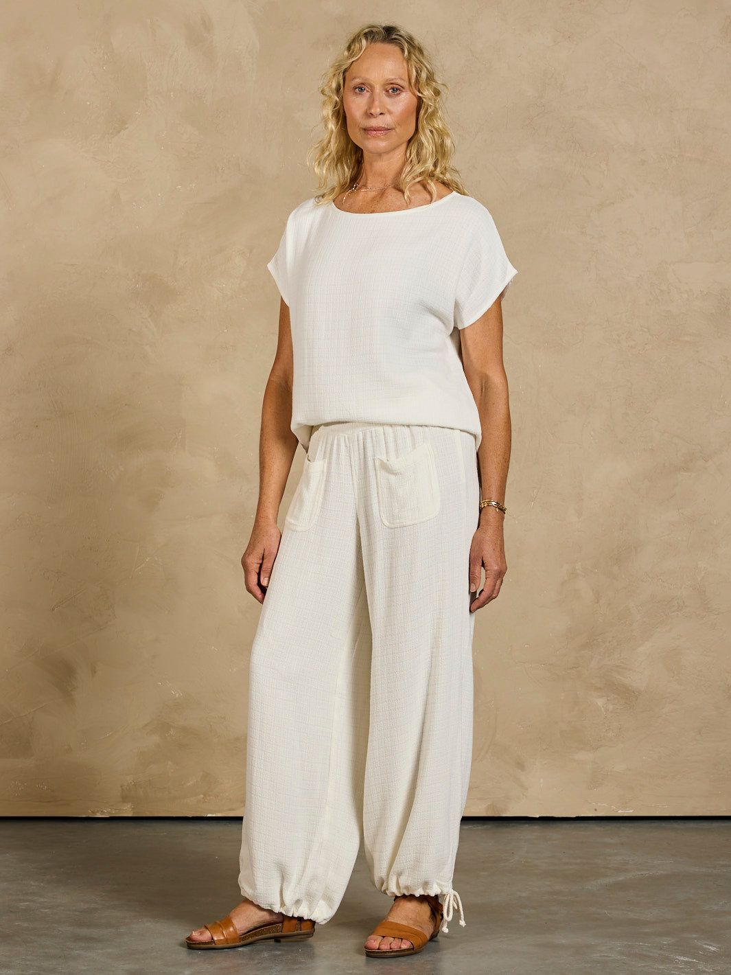 Namaste Linen Blend Pants Coconut
