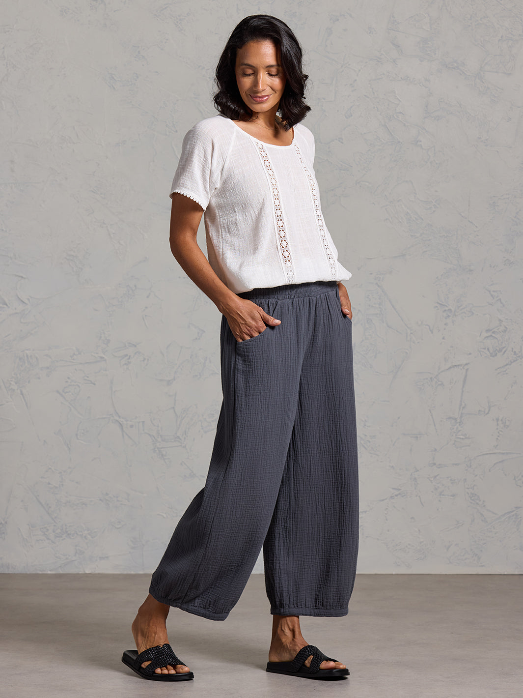 Sadhu Cotton Pants Charcoal