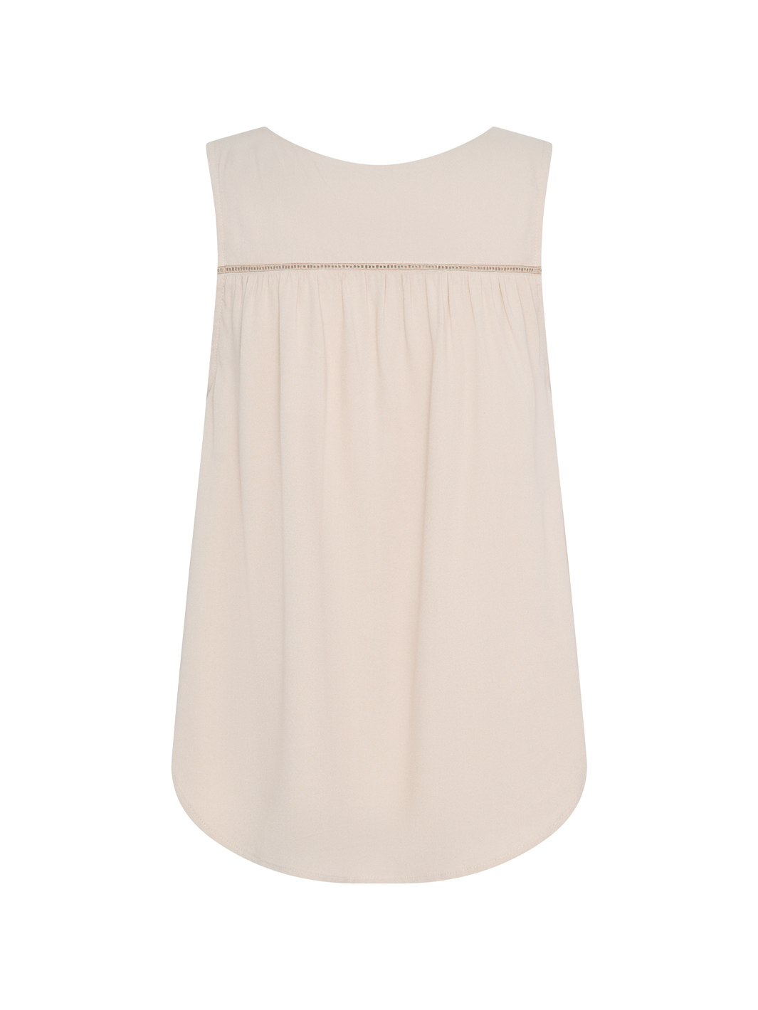 Beige top on a white background.