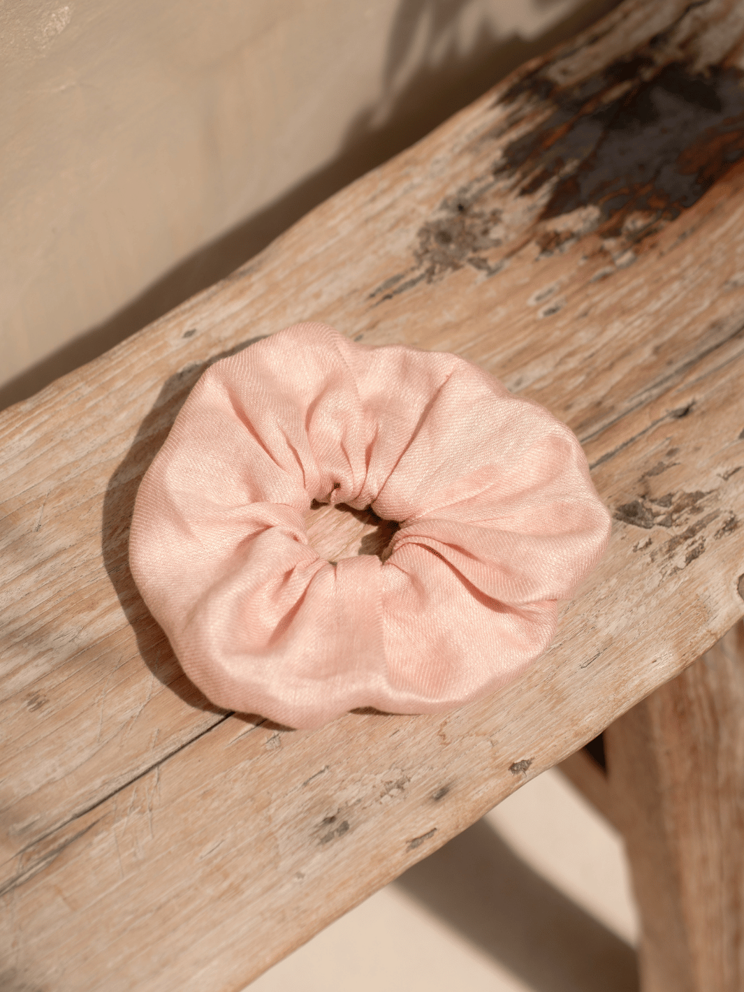 Jumbo Linen Scrunchie Coral