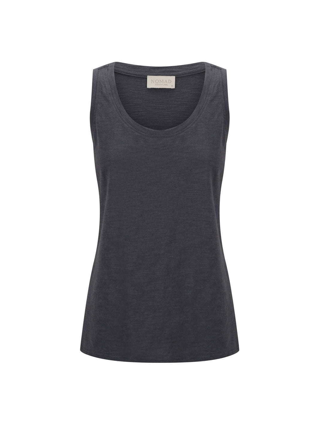 Black tank top on a white background