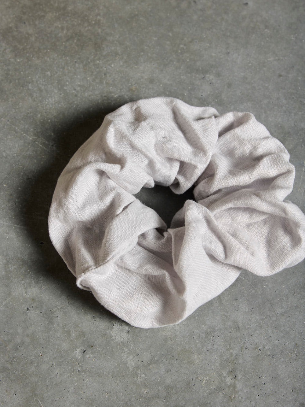 Jumbo Linen Scrunchie Oyster