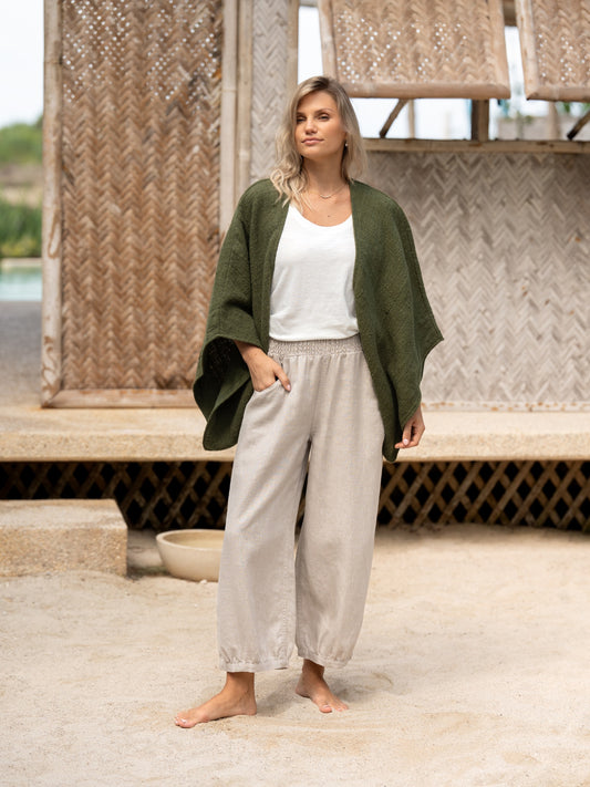 Bloom Cotton Shrug Olive