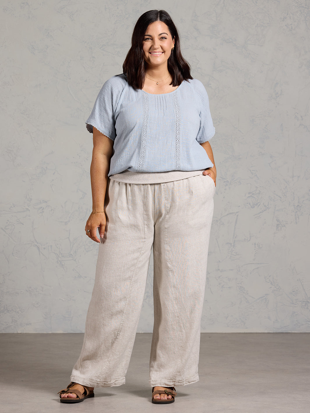 Goa French Linen Pants Ash