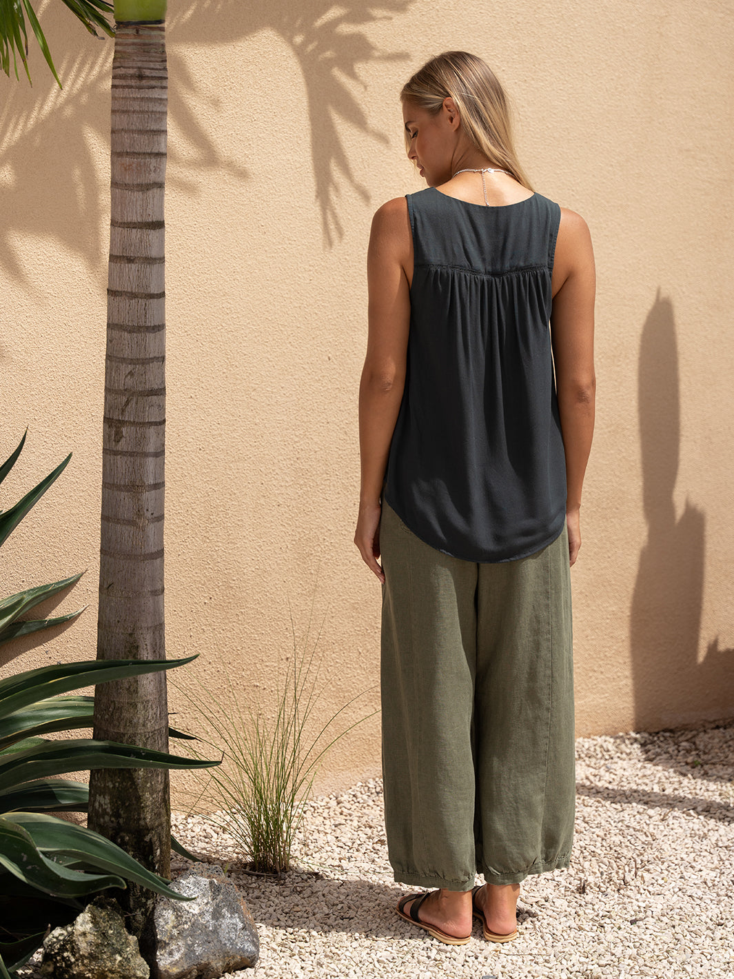 Sasa Bamboo Top Charcoal