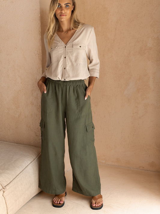 Crusoe Cargo Pants Olive
