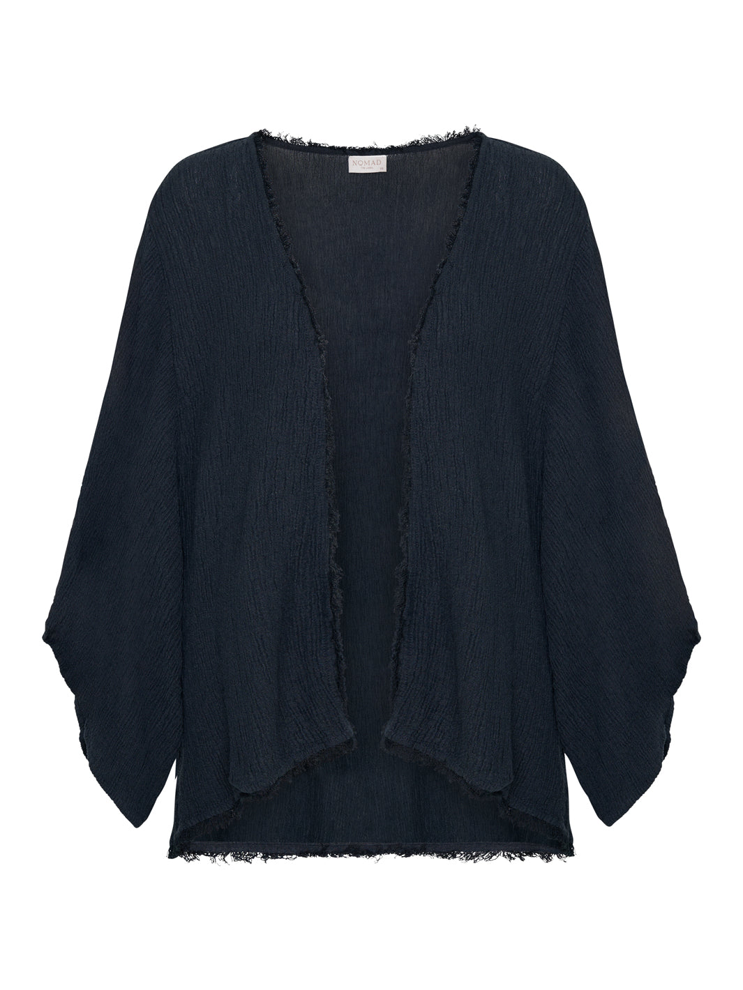 Image features Isla Linen Blend Kimono in Charcoal