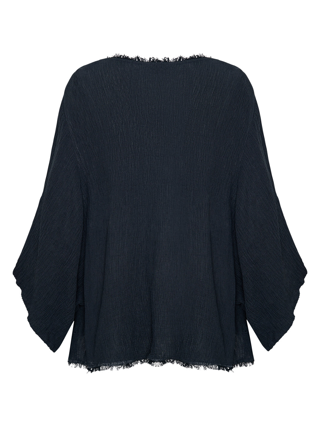 Image features Isla Linen Blend Kimono in Charcoal