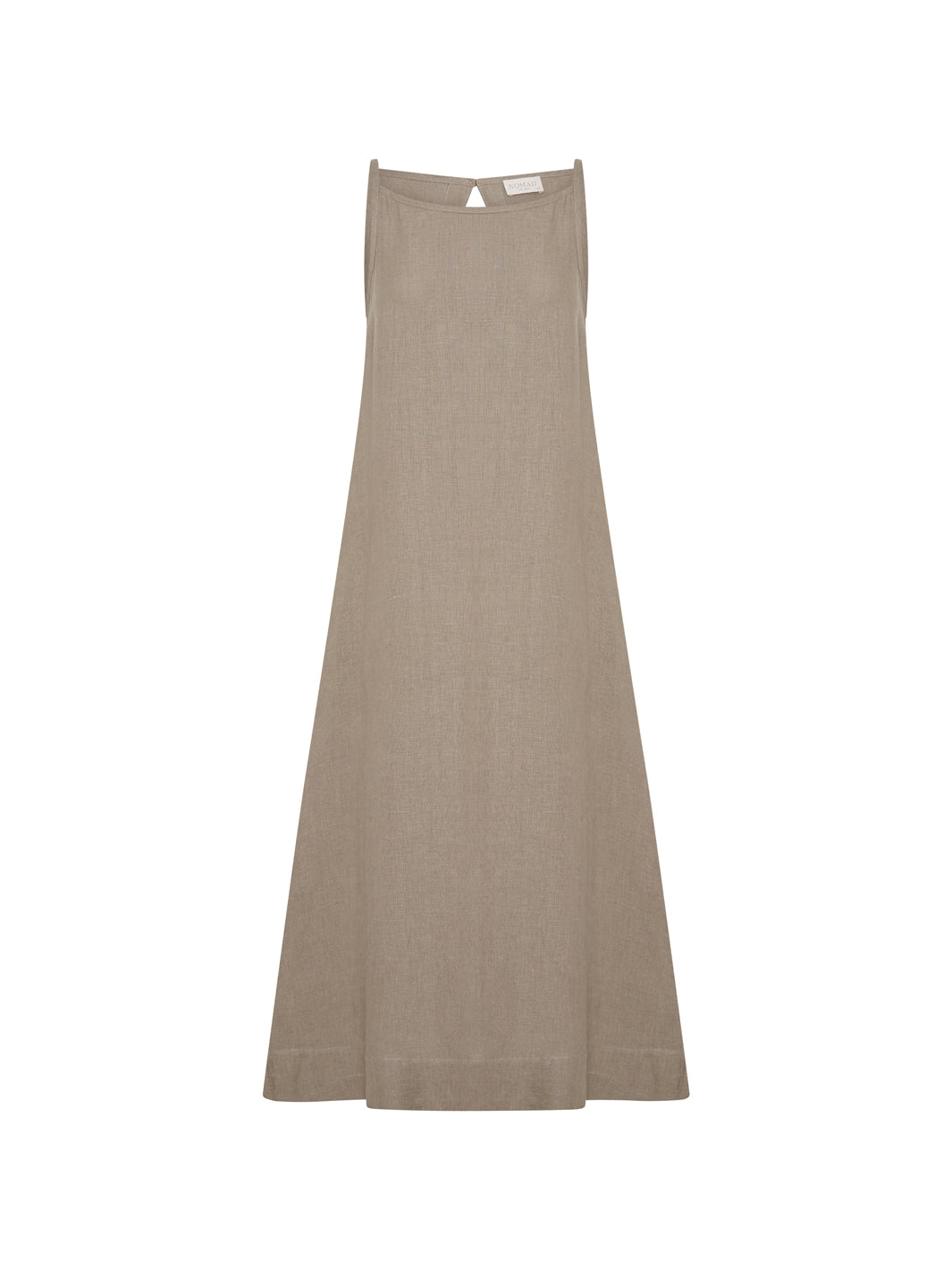 Image featrues Peony Linen Dress in Taupe