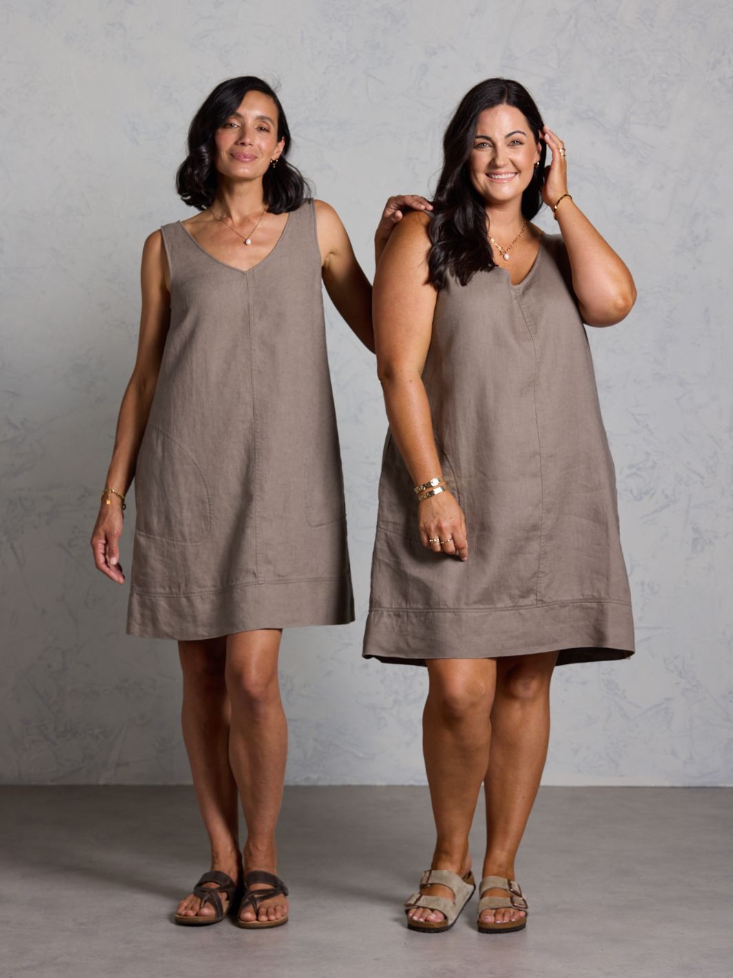 Beachcomber French Linen Dress Elm – Nomad the Label
