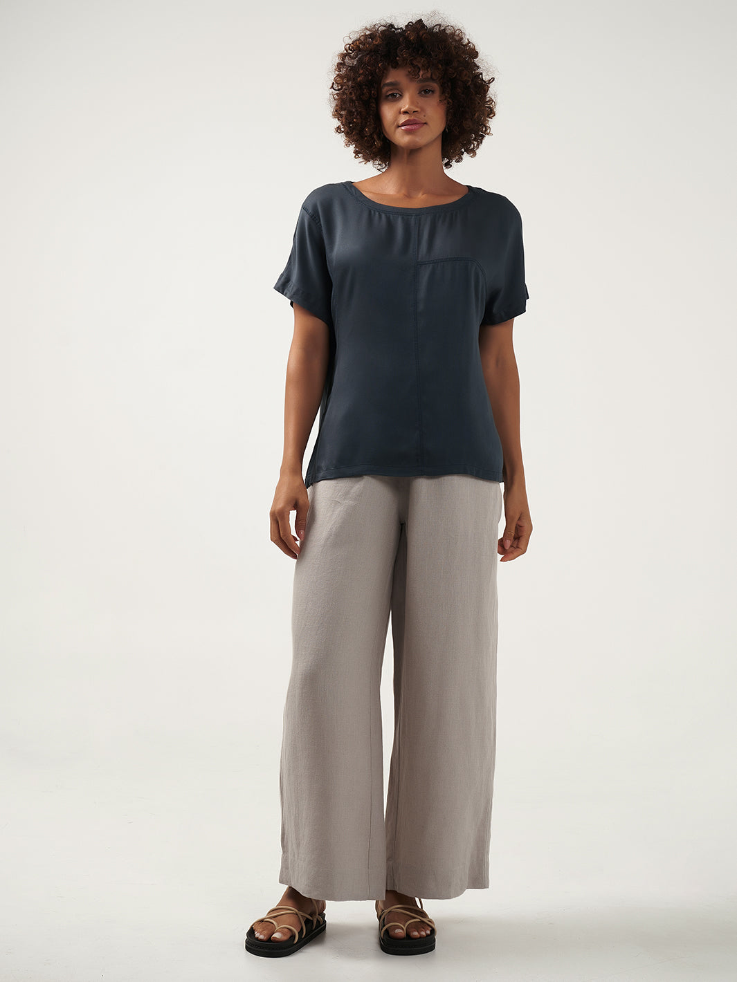 Corfu Bamboo Top Charcoal
