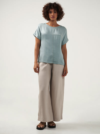 Corfu Bamboo Top Steel Blue