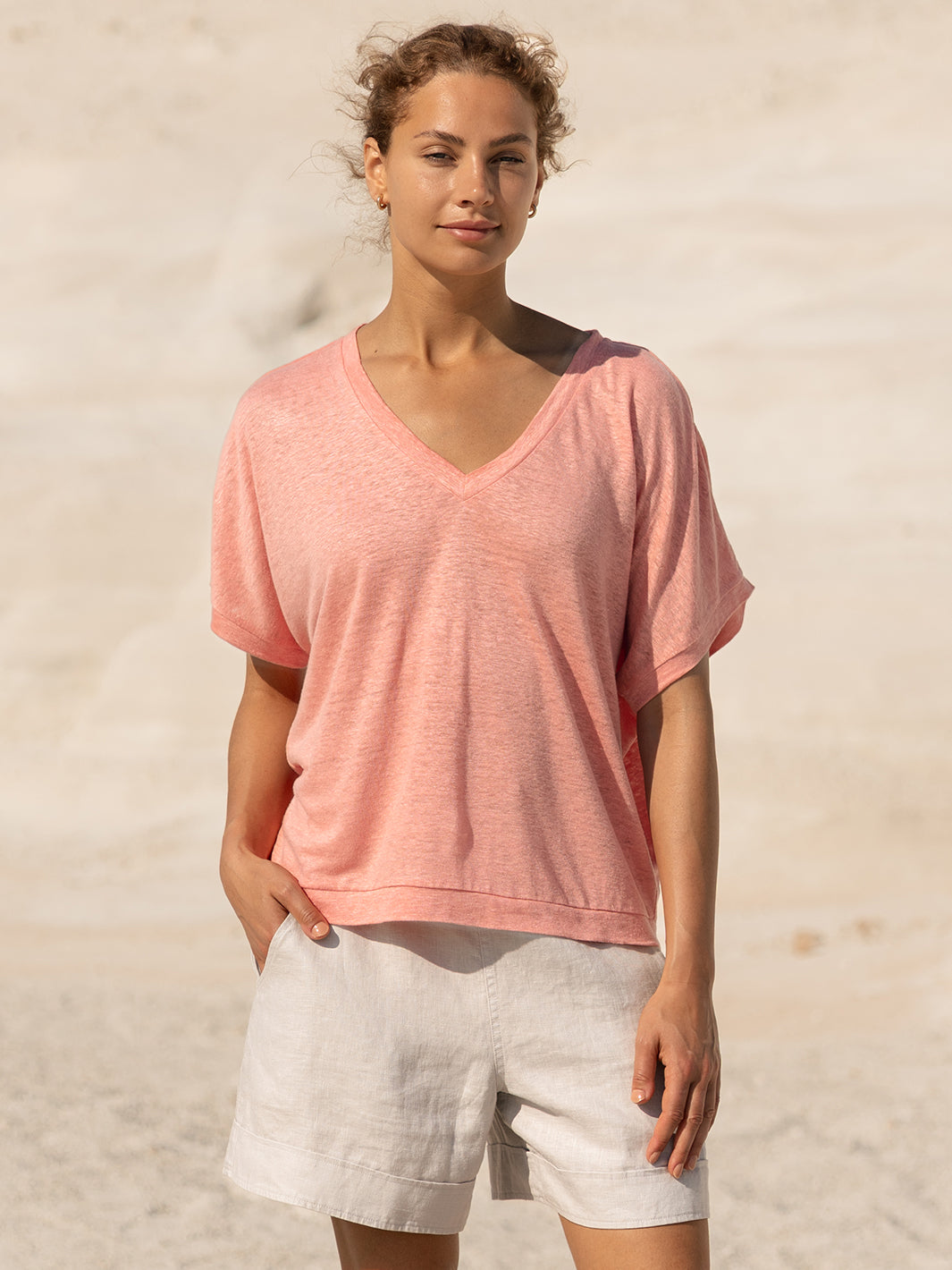 Iris Jersey TShirt Dusty Coral