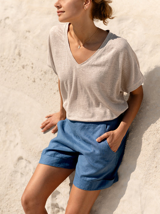 Iris Jersey TShirt Rustic Taupe