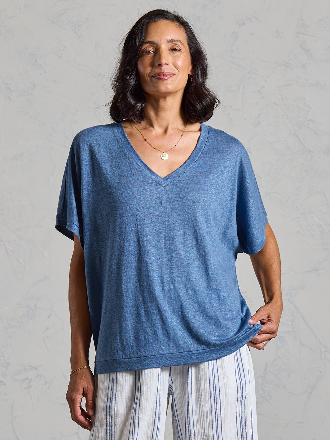 Iris Jersey T-Shirt Aegean Blue – Nomad the Label