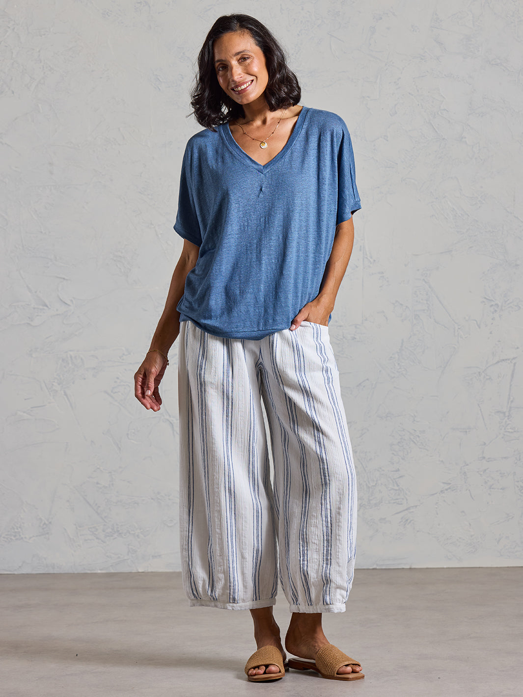 Iris Jersey T-Shirt Aegean Blue – Nomad the Label