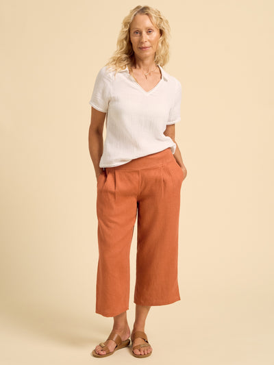 Latina Linen Pants Rust