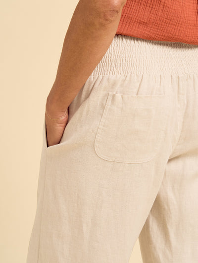 Latina Linen Pants Stone