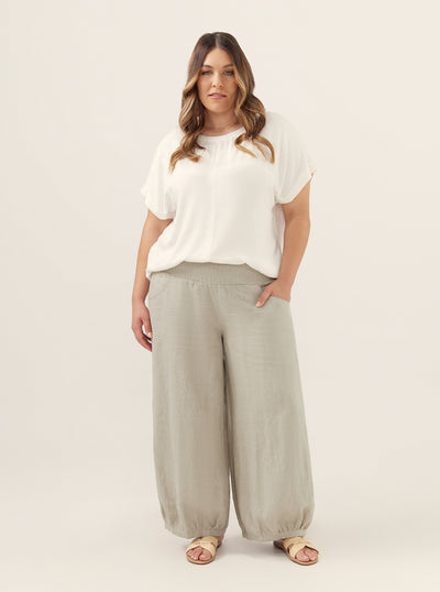 Sadhu French Linen Pants Flax