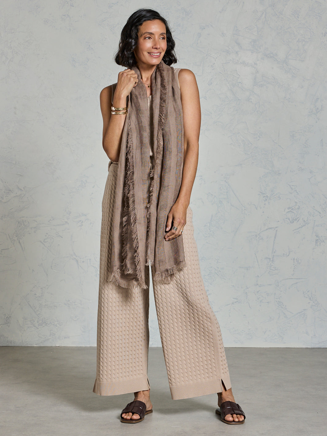 Kiama Linen Scarf Elm